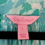 Lilly Pulitzer First Impressions Floral Print Silk Elsa Blouse Womens Large Photo 1