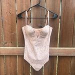 + BODY By Haart + Lieu Beige Powersuit Bodysuit Shapewear Size 34B Medium NWT Tan Photo 1