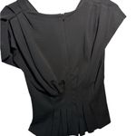Grace Karin  Classic Black V-Neck Blouse Photo 1