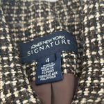 Jones New York Black and White Tweed Blazer Photo 1