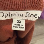Ophelia Roe Rust Orange Collared Sweater 3x Photo 2