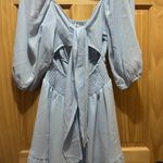 Exlura  Dress Lantern Sleeve Tie Back Photo 0