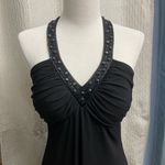 Spense Black Strapless Dress with Embellished Neckline Size 8 Photo 1