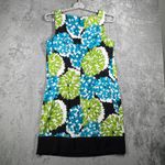 AGB Dress Women Size 12 Floral Sleeveless Black Blue Green Summer Career Party‎ Photo 2