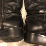 Tory Burch  Tall Black Leather Boots w Silver Hardware - Size 6 Photo 7