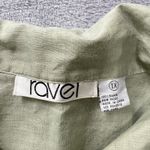 Ravel Sage Green Ramie Button Front Shirt Women's 1X Textured Short Sleeve Top Size undefined Photo 3