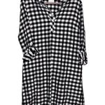 J. Jill Button Shirt and Oversized Dress Shirt Gingham Bundle Black Size M Photo 7