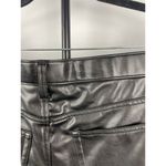 Abercrombie & Fitch Curve Love Black Pants 90's Relaxed Vegan Leather 33/16 Photo 7
