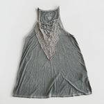 American Eagle American‎ Eagle Vintage Y2K Lace Trim Cami Tank Small Spaghetti Strap Milkmaid Photo 0