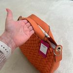 Vince Camuto Miki Puffy Weave Leather Tote Bag in Orange Ochre NWT Photo 6