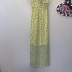 Downeast  yellow polka dot ruffle maxi summer dress Photo 2