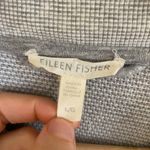 Eileen Fisher  100% Organic Cotton Rib Bomber Jacket Womens Size Large Grey Gray Photo 4