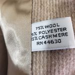 KAREN Women's Medium Tan Pinstripe Button Front, Vintage Coat Photo 9