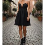 Free People  Black Strapless Mini Dress(Size 4) Photo 1
