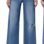 Vervet Lovervet  Jeans Women 32/15 (32x31) Super High Rise Wide Leg Distressed Photo 0