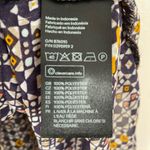 H&M Women’s Sleeveless Formal Blouse - Black and Yellow Pattern button down Photo 5