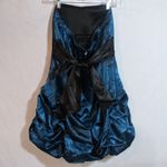 Ruby Rox  Dress Teal Strapless Bubble Hem Dress Hoco Prom Juniors  Size 7 Photo 4