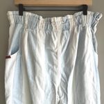 Vintage Gitano Striped High Waist Denim Pants Elastic Waistband Casual Jeans 16 Blue Photo 5