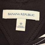 Banana Republic Fit & Flare Cocktail Dress Black/White Stripes Cut Out Back Edgy Photo 7