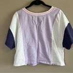 Champion ✨  Women’s Purple Color Block Crop Top Small Photo 7