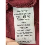 Peruvian Connection Persian Swing Dress Womens Small Red Print Long Sleeved Photo 2