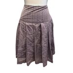 ISDA & Co Skirt Pleated knee length Skirt Size 8 Gray Photo 3