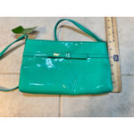 Kate Spade NWT Amy Camellia Street Bright Beryl Patent Leather Crossbody Bag Photo 5