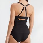 Sunsets Serena Underwire Tankini Top Black NWT Size 36D/38C MSRP $106 Photo 1