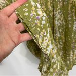 Anthropologie Pilcro Leilani Printed Buttondown Shirt Light Green Size XS Photo 3