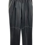 LNA Faux-Leather Pants Contrast-Seam High Rise Pull-On Black Size Small Photo 5
