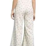 Anthropologie  Feather Bone Pants Womens 4 Cream Red Cherries Talese Wide Leg Photo 3