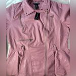 Ashley Stewart  Mauve Leather Jacket Photo 6