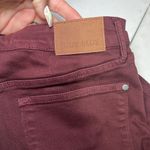 Judy Blue  Sign Me Up Tummy Control Wide Leg Cropped‎ Jeans Garment Dyed Maroon Photo 11