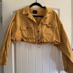BDG  Urban Outfitters Yellow Cropped Denim Jacket Photo 1