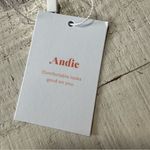 ANDIE  Swim the Hydra Bikini Top NWT size Medium Vanilla Crochet‎ Ruffle Lace Photo 4