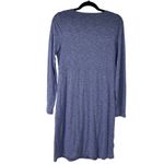 Athleta Heather Purple V Neck Faux Wrap Long Sleeve Dress Photo 2