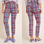 Anthropologie Essential Slim Trouser Pant in Mod Floral Retro Print Photo 1