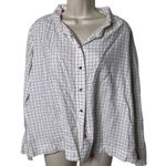 LES ATELIERS FRANCAIS DE CONFECTION white button down blouse sz 1 US S Photo 0