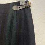 Talbots NAVY BLUE & GREEN ITALIAN
WOOL NYLON LONG WRAP SKIRT SIZE 6 Photo 2