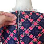 Handmade Vintage Floral Maxi Dress / Cottage & Prairiecore with Lace Trim Detail Photo 6