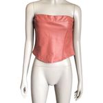 Altar'd State NWT Altar’d State Baked Clay Faux Leather Crop Top Photo 1