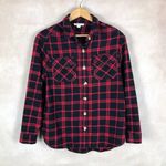 Beach Lunch Lounge Flannel Shirt Black Size XS Photo 2