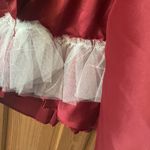 Dancing Queen  NEW XS Spaghetti Straps Burgundy Lace Bodice Short Dress w/pocket Photo 7