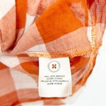 Anthropologie  Maeve Womens Flutter Sleeve Button Up Gingham Plaid Blouse Size XS Photo 5