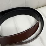 Steve Madden  Brown and Black Leather Belt Minimalist 30-32 Photo 2
