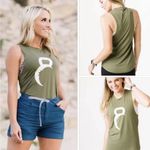 Zyia  Active Kettle Moon Olive Green Tank Top XS Photo 1