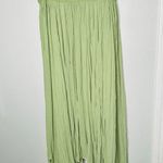 BIBHU MOHAPATRA Green Flowy Empire Maxi Shift Style Sleeveless Dress Size 2 Photo 4