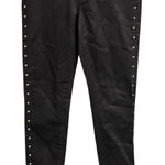 Articles of Society Coated Jeans Studded Black Stretch Size 30 Moto Punk Glam Photo 0