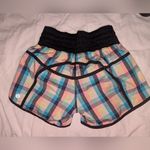Lululemon Run Speed Shorts Size 4 Plaid Photo 1