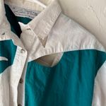 Vintage 80s Lilia Smith Western Shirt Small USA Made Colorblock Yoke Snap Top White Photo 4
